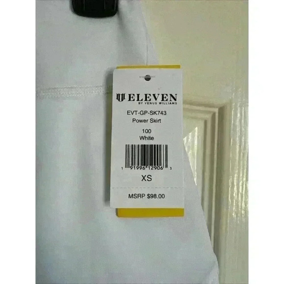 Eleven by Venus Williams Power Tennis Skirt Size XSmall White With UnderShorts - Picture 5 of 7